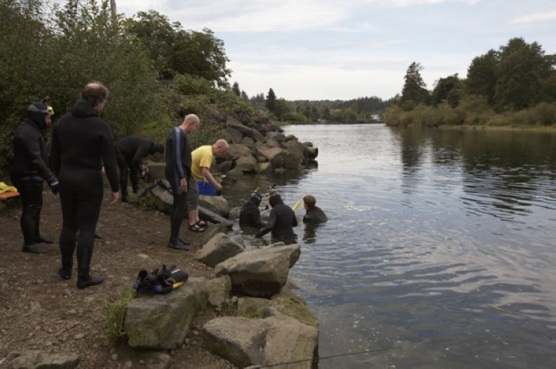 밴쿠버 섬 강 스노클링